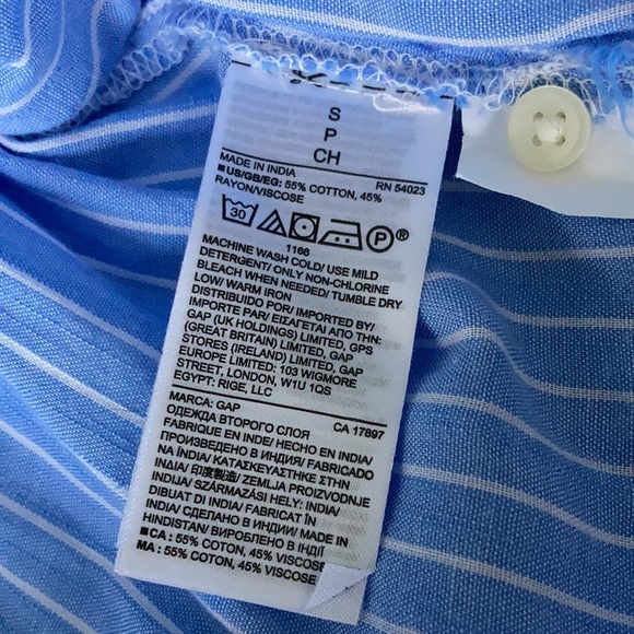 Collarless Button Down Shirt - Picture 5 of 9